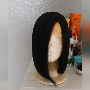 Jet Black Sleek Bob Wig